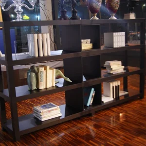 Libreria etagere bifacciale aperta in rovere termocotto wenge prezzo scontato offerta