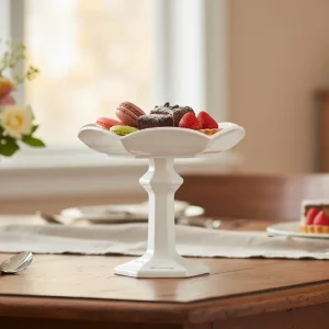Alzata porta dolci in porcellana bomboniera per matrimonio, ricorrenze, Harmony PRMT26120