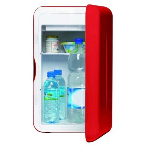 Minibar da Tavolo Scrivania Rosso Frigo per Cosmetici
