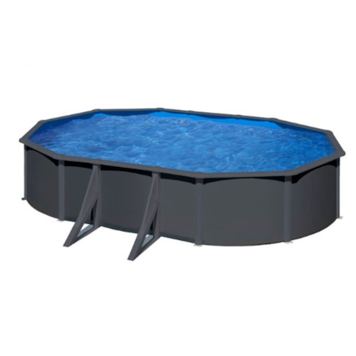 Piscine fuori terra Dream Pool Kea ovale o tonda antracite - immagine 2