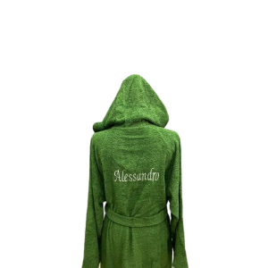 Accappatoio uomo/donna in spugna 100% cotone personalizzato