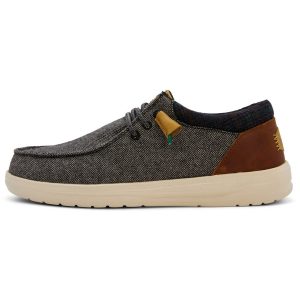 HEYDUDE Wally Grip Charcoal Wool