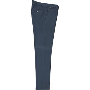 Mascaro Pantalone in Fustagno Micro fantasia Blu Avio