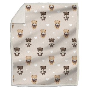 Plaid morbidotto light orsacchiotti natural