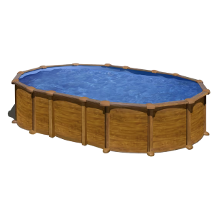 Piscine fuori terra Dream Pool Amazonia ovale decorazione legno