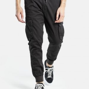 REELL Pantalone Jogger Reflex Rib Cargo Nero